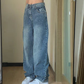 Boyfriendjeans im Pocket-Design in blauer Waschung
